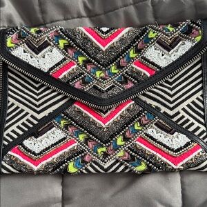 Rebecca Minkoff Multicolor Beaded Clutch